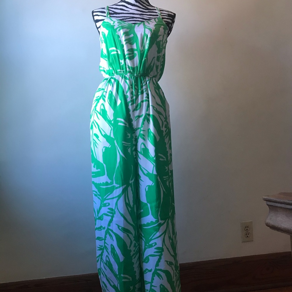 Lilly Pulitzer for Target Green and White Jumpsuit